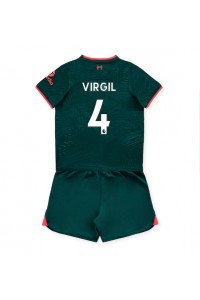 Liverpool Virgil van Dijk #4 Babyklær Tredje Fotballdrakt til barn 2022-23 Korte ermer (+ Korte bukser)